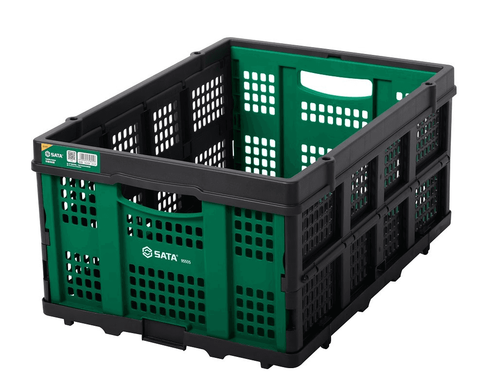 Giỏ Nhựa Đựng Hàng Hóa Có Thể Gấp Gọn 569×410×272 mm Tải Trọng 30 kg SATA 95505