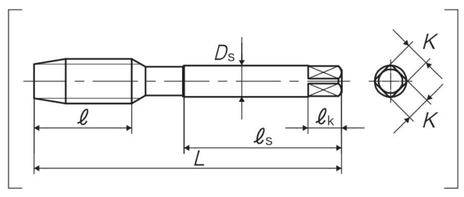 Bản vẽ kỹ thuật Mũi taro tay P2 4-40 YAMAWA TNMQUN4H5