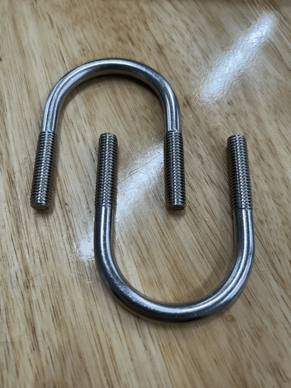 Cùm U Inox 304 DN32 M8x42-69mm