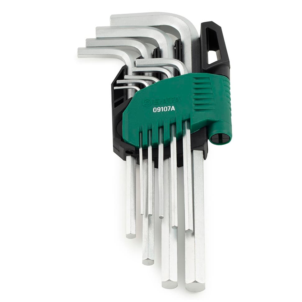Bộ Cây Vặn Lục Giác Loại Dài 9 Chi Tiết - Hệ Mét SATA 09107 A