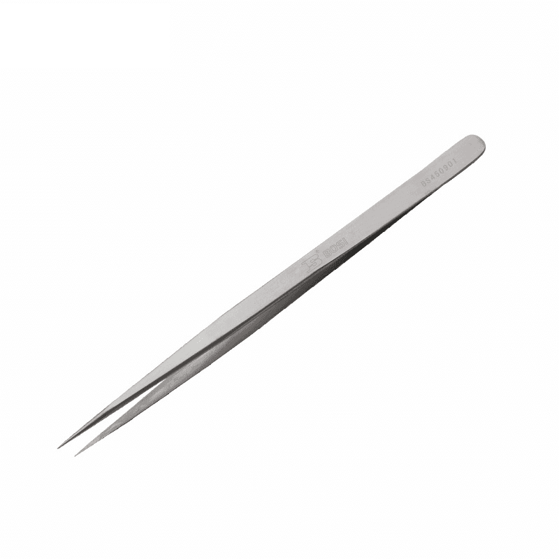 Nhíp Inox Mũi Nhọn 140x7x2 mm Bosi BS450901