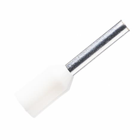 Cosse Pin Rỗng Nhựa 0.75mm Màu Trắng KST E7508-WHITE