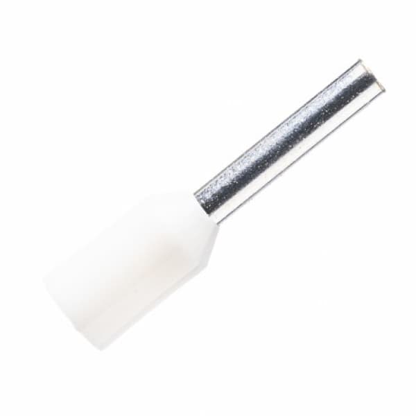 Cosse Pin Rỗng Nhựa 0.75mm Màu Trắng KST E7508-WHITE