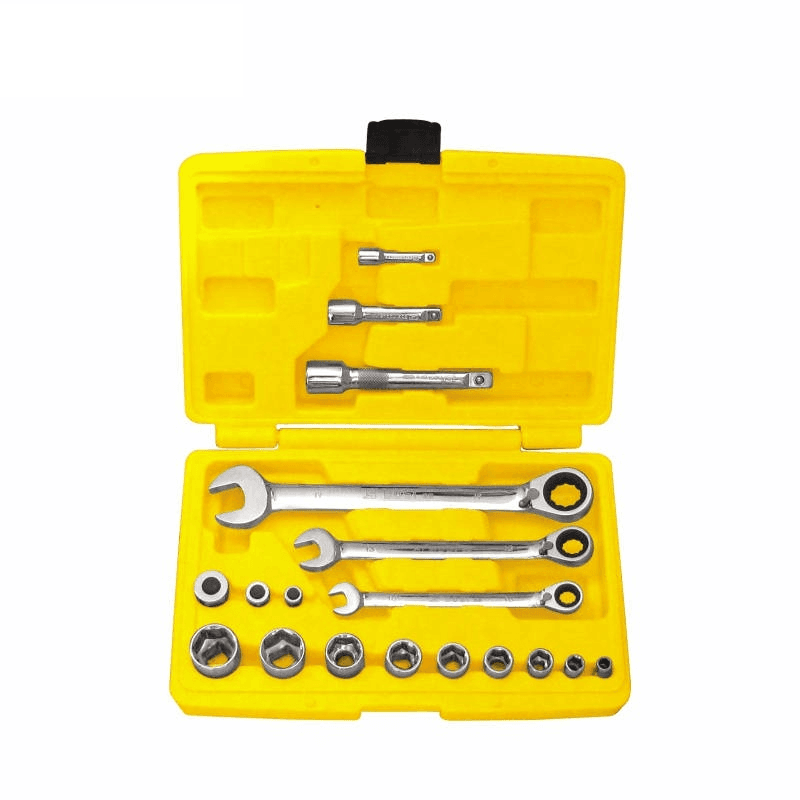 Bộ Cờ Lê Vòng Miệng Tự Động Đảo Chiều 18 Chi Tiết Bosi BS401418