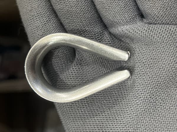 Bẹn Lót Cáp (Rope Thimble) Inox 304 D8