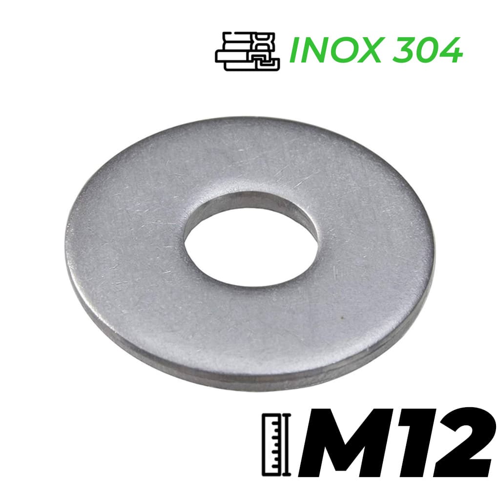 Lông Đền Phẳng Inox 304 DIN9021 M12