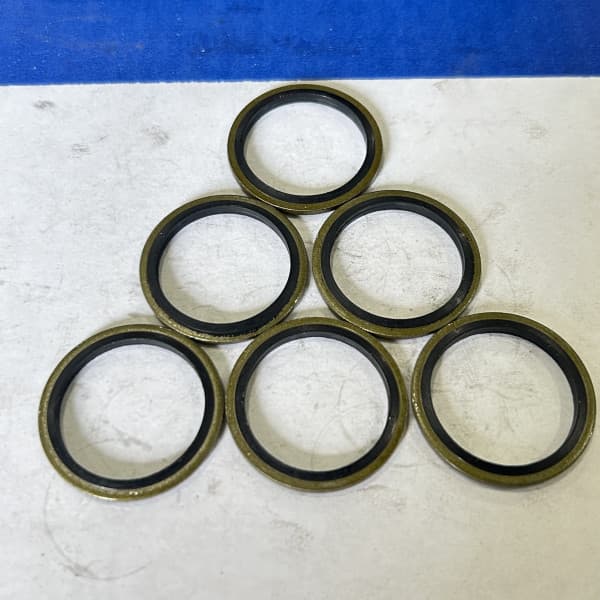 Lông Đền Dầu (Bonded Seal) Cao Su NBR D27 (ID27.5xOD35x2.0)