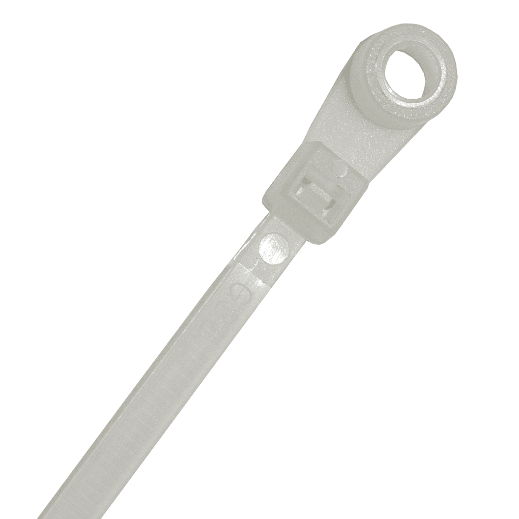 Dây Rút Nhựa Có Lỗ Bắt Vít Màu Trắng KST 150 x 3.6 mm KM4-150I