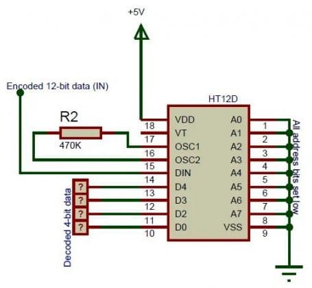 IC mã hóa tín hiệu RF HT12E