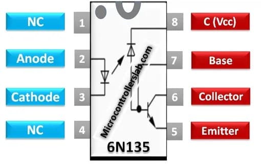 Bộ ghép nối Optocoupler tốc độ cao 6N135