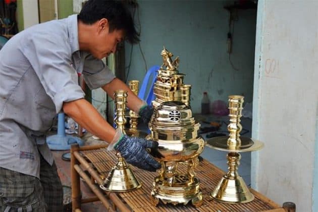 [Hướng Dẫn] Cách đánh bóng lư đồng đẹp, dễ làm