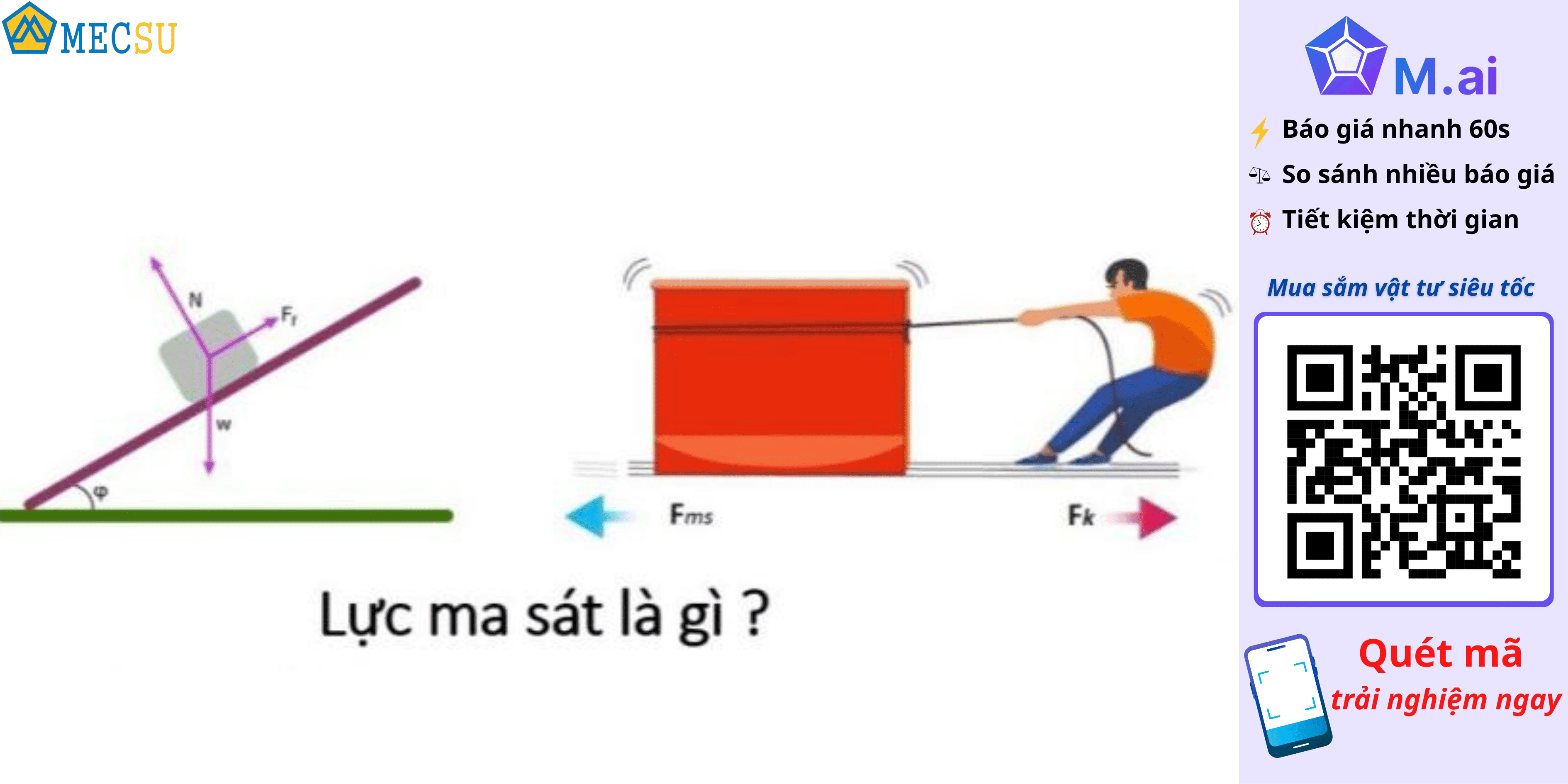 Lực ma sát là gì? Công thức tính lực ma sát chuẩn