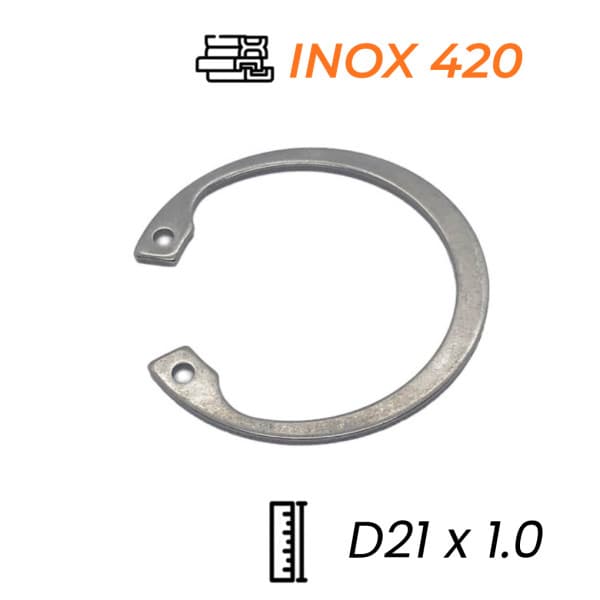 Phe Gài Lỗ Inox 420 DIN472 D21x1.0
