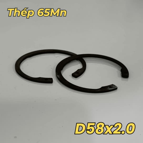 Phe Gài Lỗ Thép 65Mn DIN472 D58x2.0