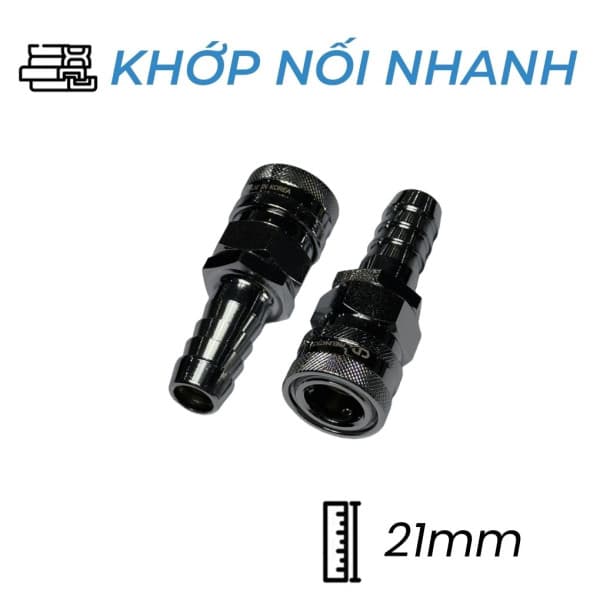 Khớp Nối Nhanh Khí Nén Bi Cái Đuôi Chuột 21mm CDC SH 600