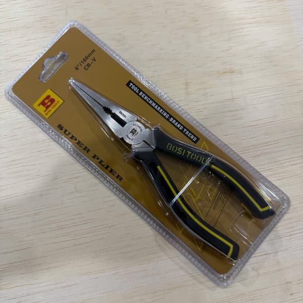 Kìm Mũi Nhọn Tải Nặng 6 Inch Bosi BS199296