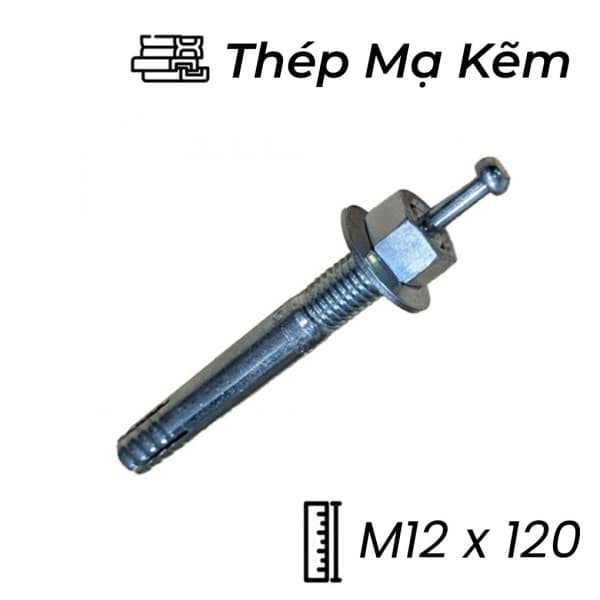 Tắc Kê Nở Đinh Sanko Thép Mạ Kẽm M12x120
