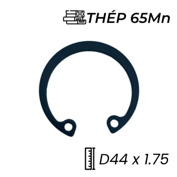 Phe Gài Lỗ Thép 65Mn DIN472 D44x1.75 (5Cái/Bịch)