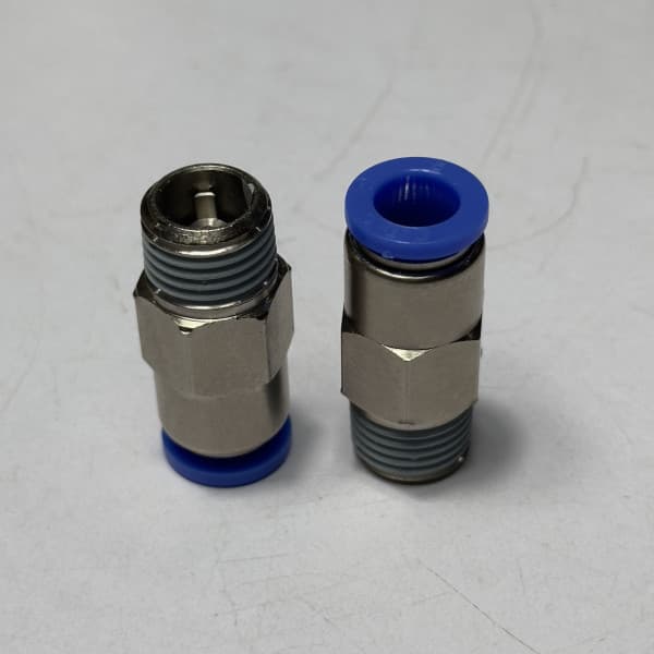 Đầu Nối Nhanh Khí Nén Tự Ngắt Ø8mm - Ren Ngoài 1/4" CDC SPC 0802
