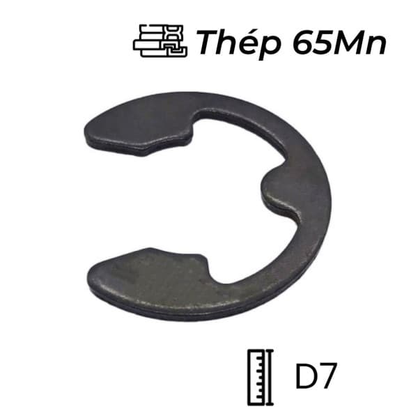 Phe Gài Trục Chữ E Thép DIN6799 D7