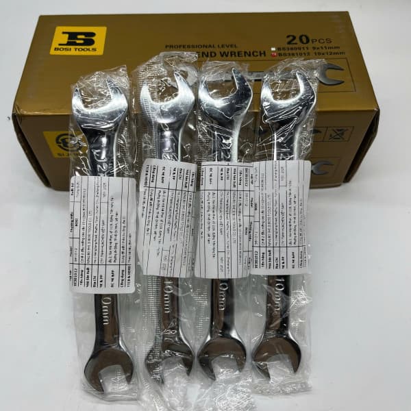 Cờ Lê 2 Đầu Miệng Cao Cấp 10x12 mm Bosi BS381012