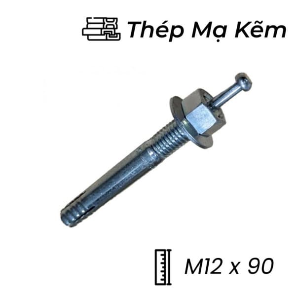 Tắc Kê Nở Đinh Sanko Thép Mạ Kẽm M12x90
