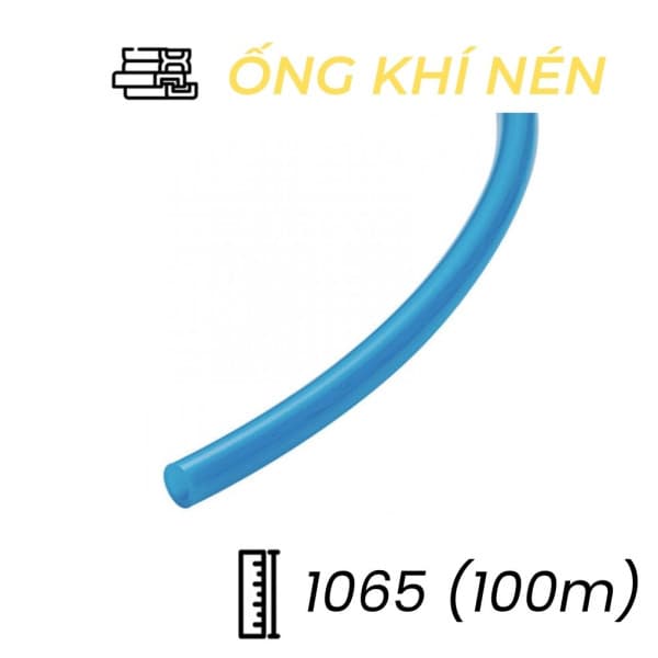 Dây Hơi Khí Nén PU Phi 10 Màu Xanh OD10 x ID6.5 mm CDC PU 1065 (100m)