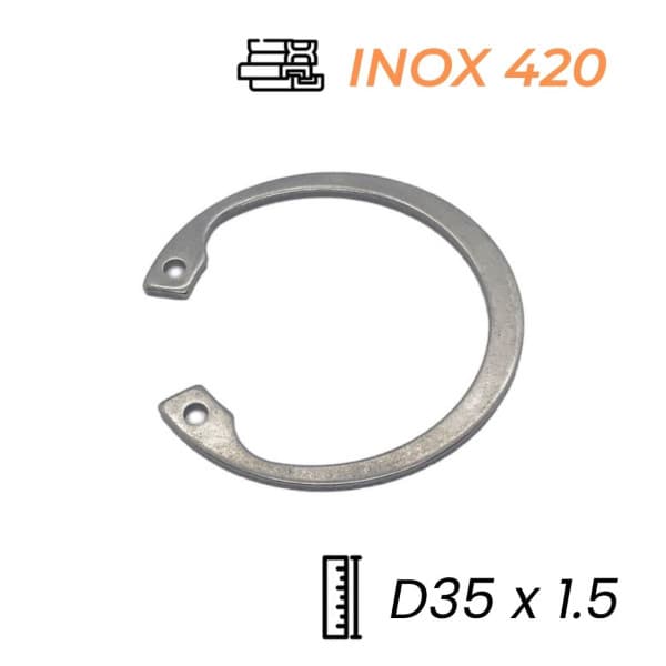 Phe Gài Lỗ Inox 420 DIN472 D35x1.5 (5Cái/Bịch)