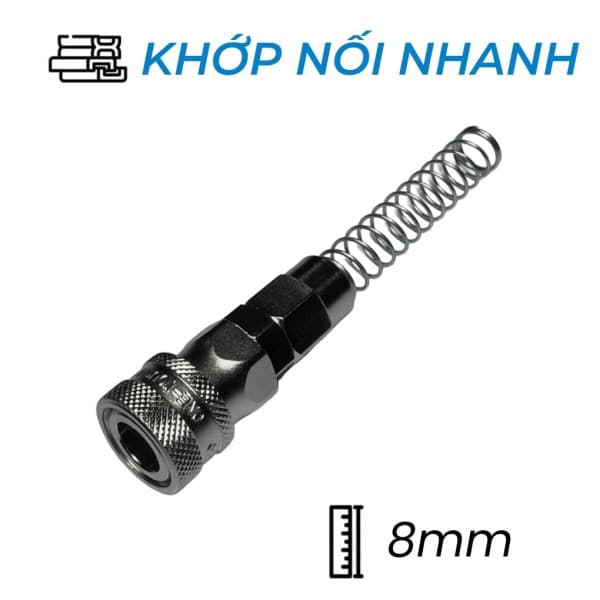 Khớp Nối Nhanh Khí Nén Bi Cái Siết Ống Ø8mm CDC SN 08