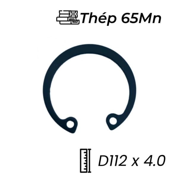 Phe Gài Lỗ Thép 65Mn DIN472 D112x4.0