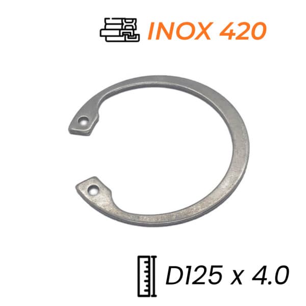 Phe Gài Lỗ Inox 420 DIN472 D125x4.0