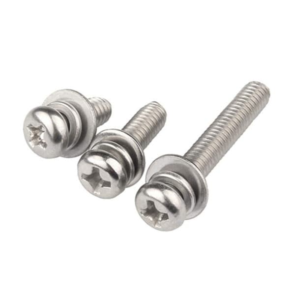 Bulong Pake Đầu Tròn Inox 304 M3x8 (1 LĐP + 1 LĐV)