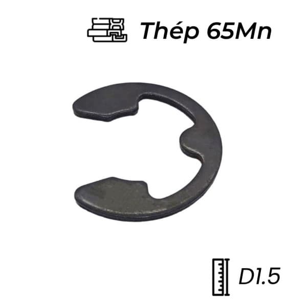 Phe Gài Trục Chữ E Thép DIN6799 D1.5