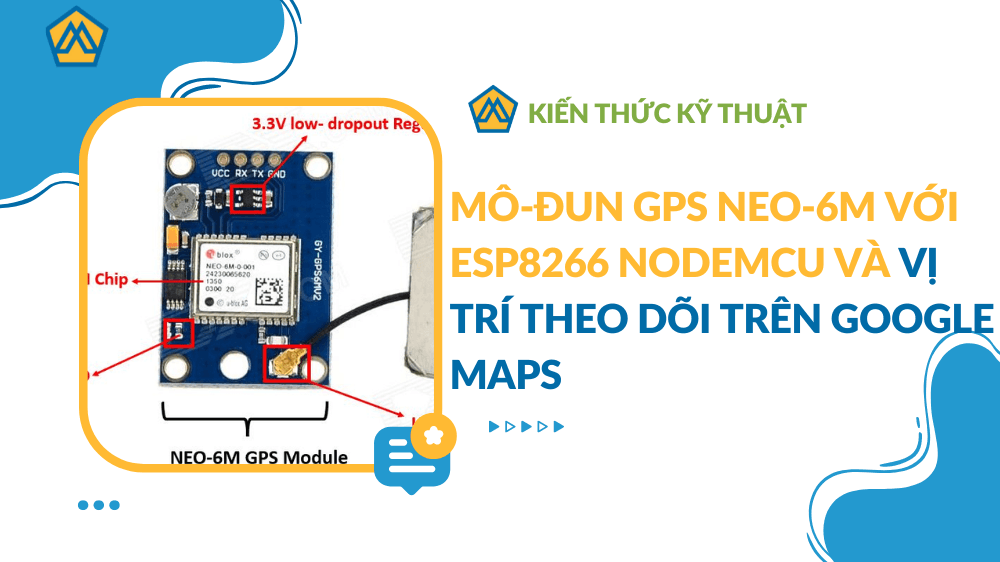 Mô-đun GPS NEO-6M với ESP8266 NodeMCU và vị trí theo dõi trên Google Maps