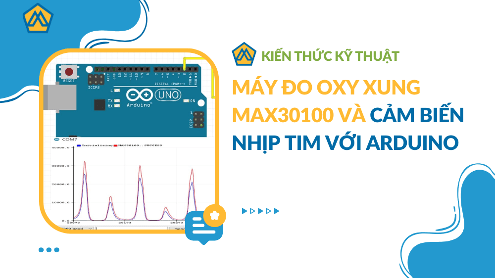 Máy đo oxy xung MAX30100 và cảm biến nhịp tim với Arduino
