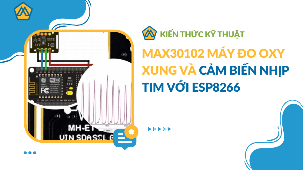 MAX30102 Máy đo oxy xung và cảm biến nhịp tim với ESP8266