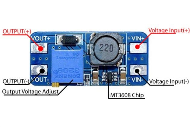MT3608 – Module nguồn 2A DC-DC (Boost)