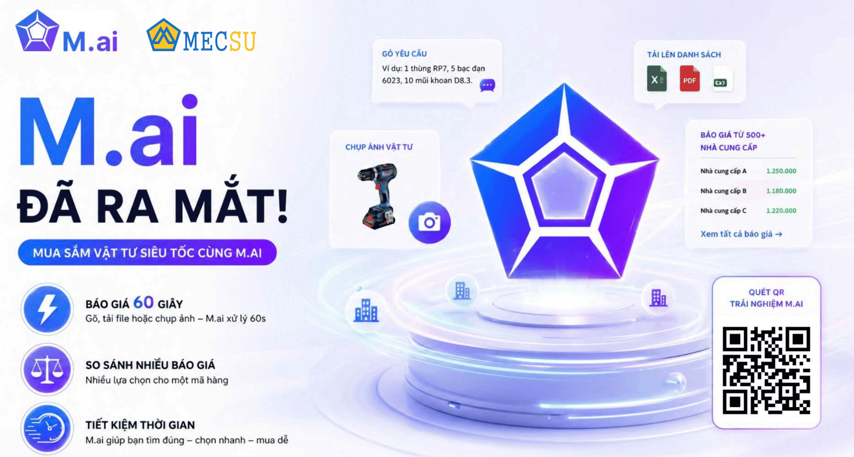 Mai - Trợ Lý AI Vật Tư Công Nghiệp Mecsu