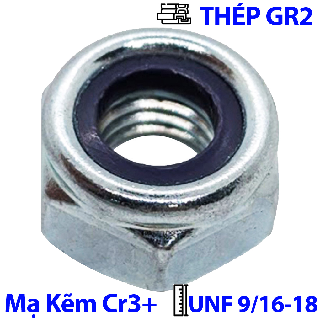 Tán Keo Thép Mạ Kẽm Trắng Cr3+ GR 2 UNF 9/16-18 (NE) | Mecsu.vn