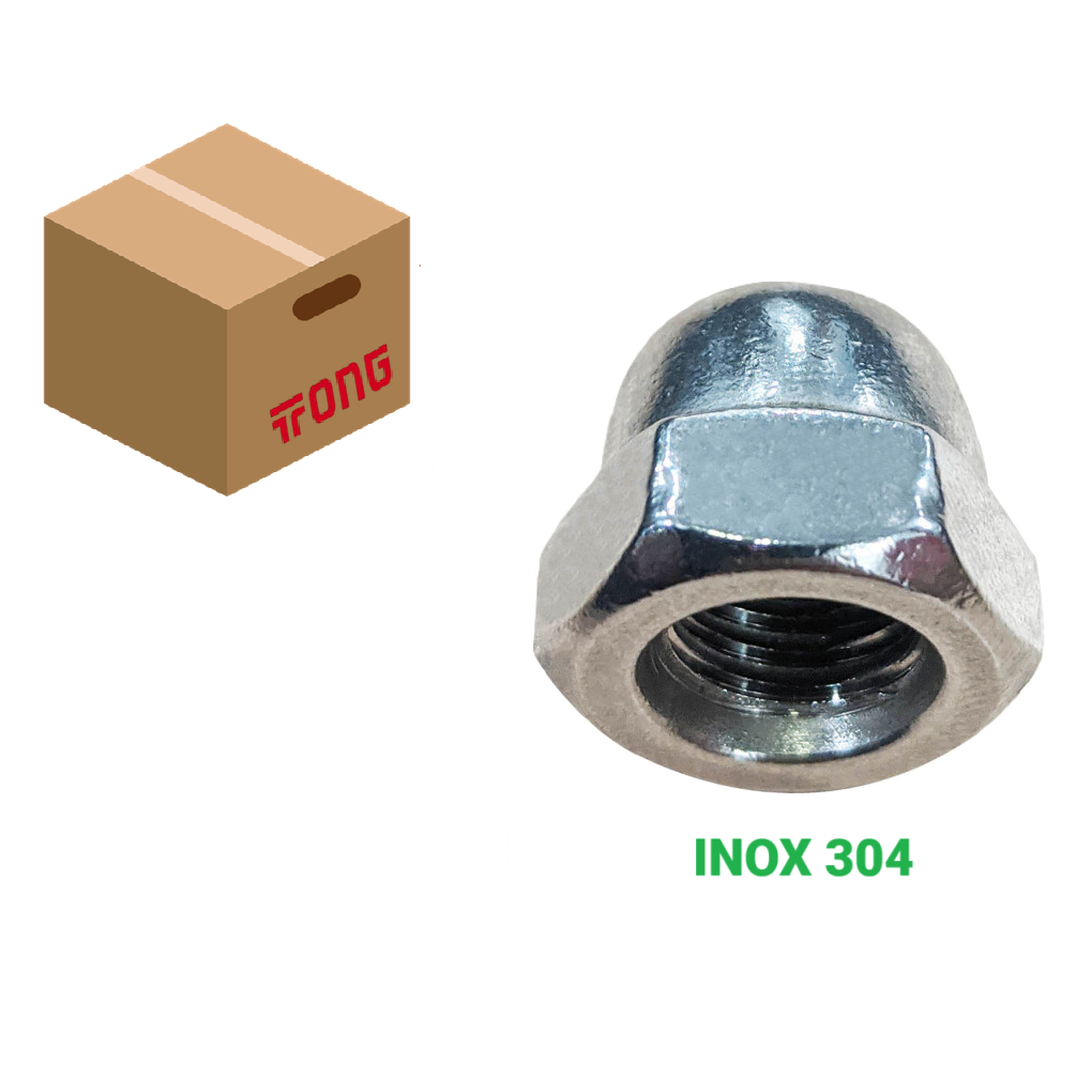 Tán Bầu Inox 304 DIN1587 M16-1.5 (Thùng 400 Cái) | Mecsu.vn
