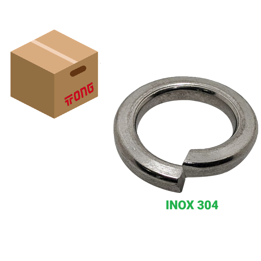 Lông Đền Vênh Inox 304 DIN127 M14 (Thùng 3000 Cái) | Mecsu.vn