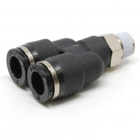 Đầu Nối Nhanh Khí Nén Dạng Chữ Y Ren Ngoài Pisco PX8-01-C