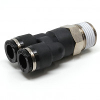 Đầu Nối Nhanh Khí Nén Dạng Chữ Y Ren Ngoài Pisco PX8-03-C