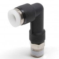 Đầu Nối Nhanh Khí Nén Dạng Cong 90° Ren Ngoài (Dài) Pisco PLL1/4-01-C
