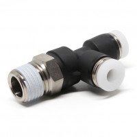 Đầu Nối Nhanh Khí Nén Dạng Chữ T Ren Ngoài Pisco PD3/16-02-C