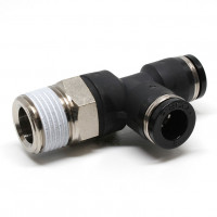 Đầu Nối Nhanh Khí Nén Dạng Chữ T Ren Ngoài Pisco PD8-03