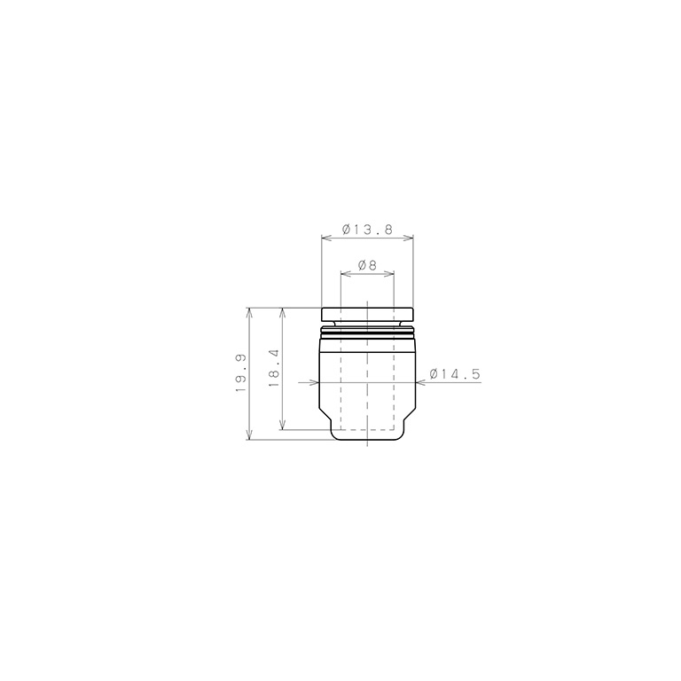 Nắp Chụp Pisco PPF8_drawing