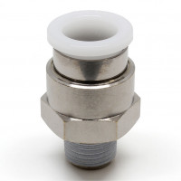 Đầu Nối Nhanh Khí Nén Dạng Thẳng Thân Lục Giác Ren Ngoài Pisco PC1/2-02