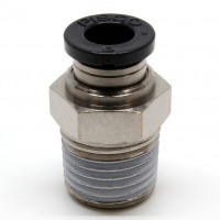 Đầu Nối Nhanh Khí Nén Dạng Thẳng Thân Lục Giác Ren Ngoài Pisco PC6-02W-C