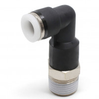 Đầu Nối Nhanh Khí Nén Dạng Cong 90° Ren Ngoài (Dài) Pisco PLL3/8-04